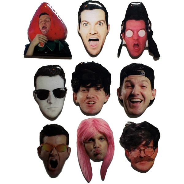 Dillon Francis Face Pins